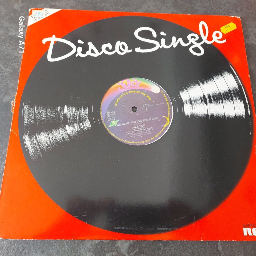 12 inch Maxisingel Lakeside - We Want You On The Dancefloor, Gebruikt, Ophalen of Verzenden, Disco, 12 inch