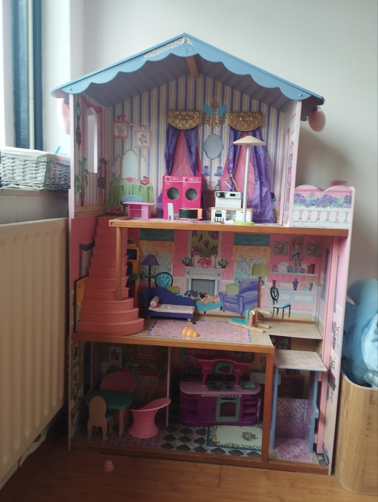 Poppenhuis met Barbies, Ophalen, Poppenhuis
