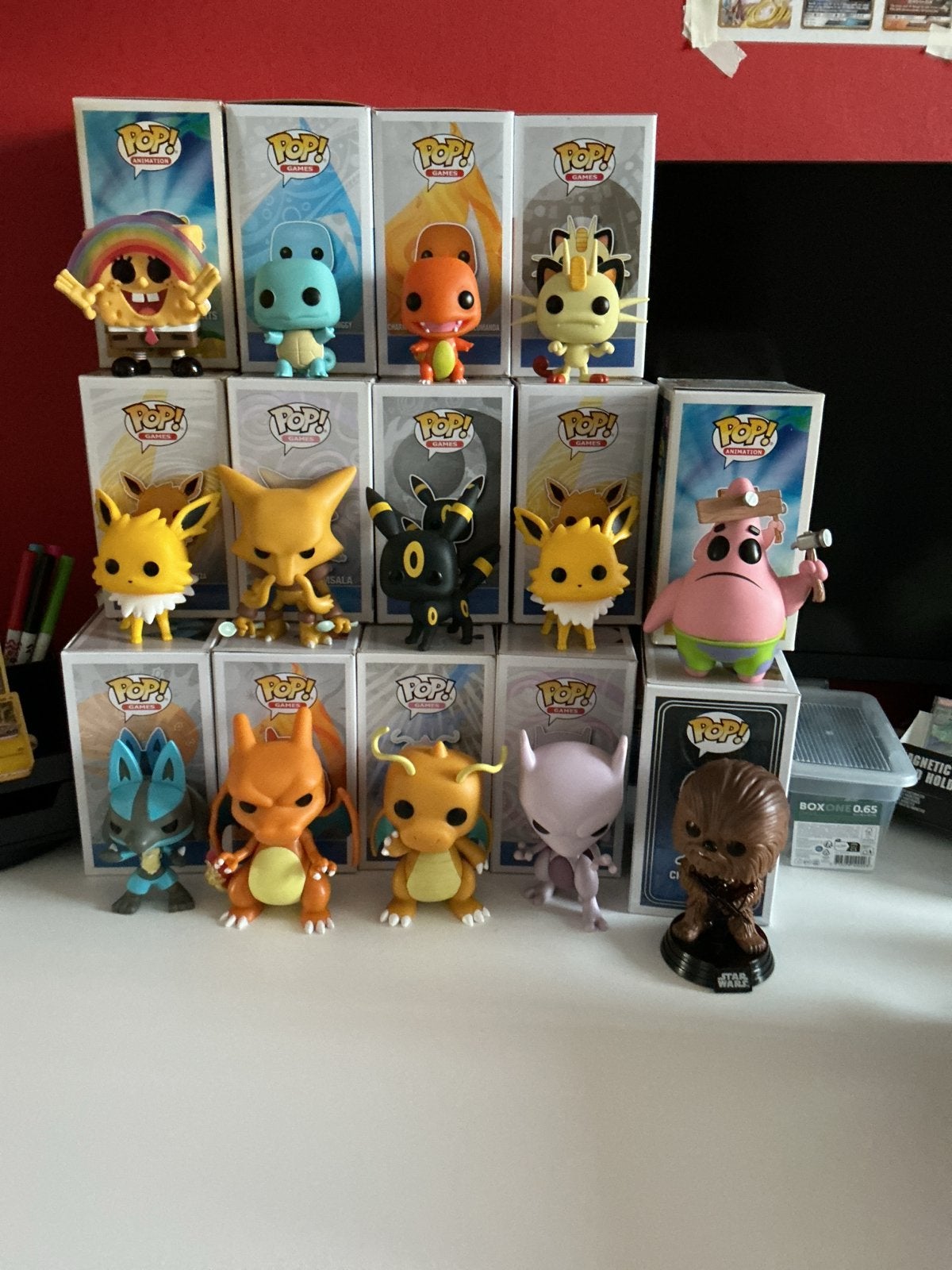 Grote collectie Funko Pop! figuren (Pokémon, Spongebob, Star, Verzamelen, Ophalen, Zo goed als nieuw
