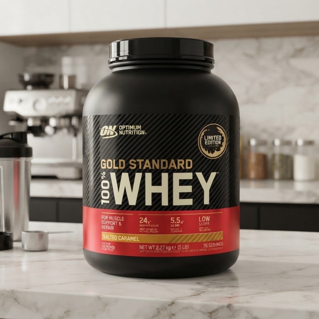 Optimum Nutrition Gold Standard 100% Whey - Salted Caramel, Sport en Fitness, Ophalen of Verzenden, Nieuw, Poeder of Drank