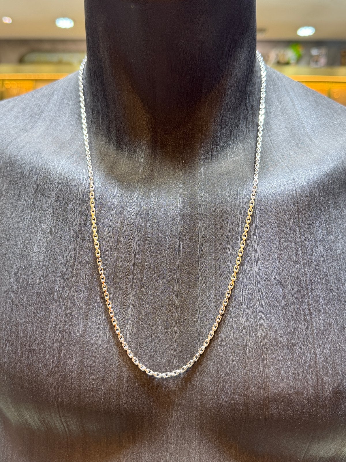 14KT Goud - 19.5 Gram - Ketting - ANKER - Wit goud, Ophalen, Nieuw, Goud