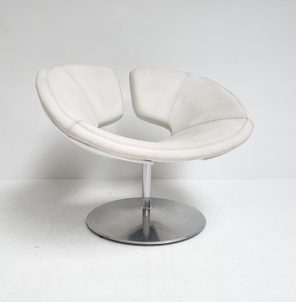 Leren Apollo fauteuil van Patrick Norguet voor Artifort, Gebruikt, Design, 75 tot 100 cm, Ophalen of Verzenden