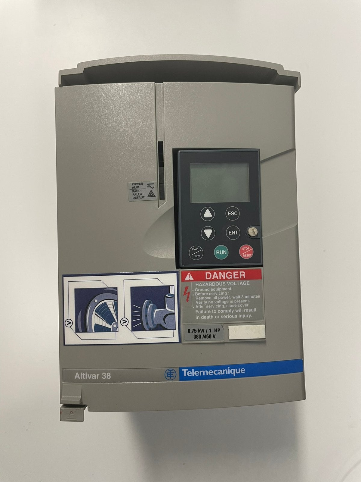 Telemecanique Altivar 38 frequentieregelaar drive 0,75 KW, Ophalen of Verzenden, Gebruikt