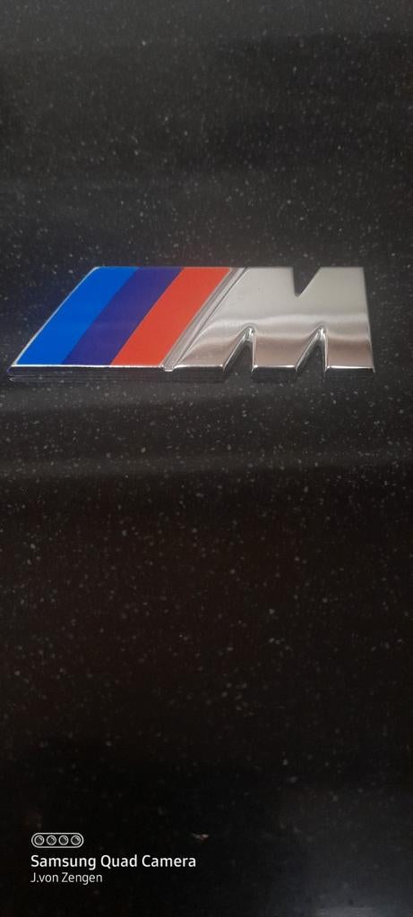 BMW M Logo Chroom Zijscherm Embleem (85x30mm), Ophalen
