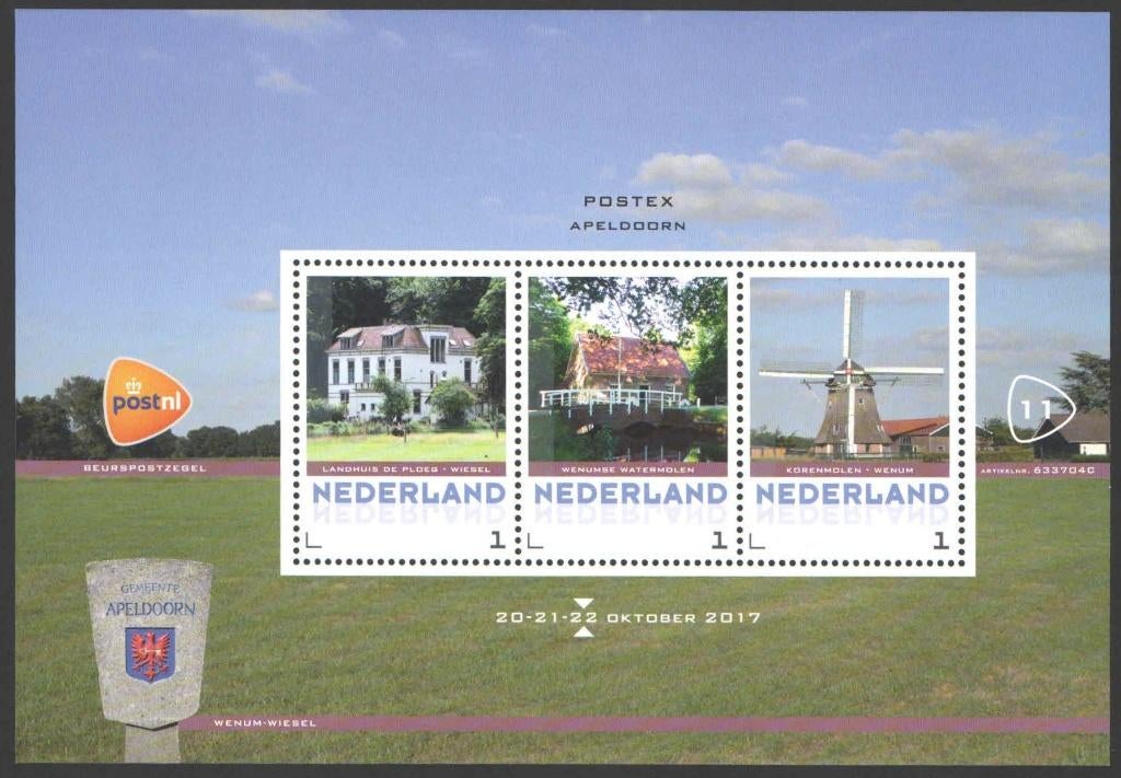 Postzegels Postex Apeldoorn 2017 (11), Ophalen of Verzenden, Na 1940, Postfris