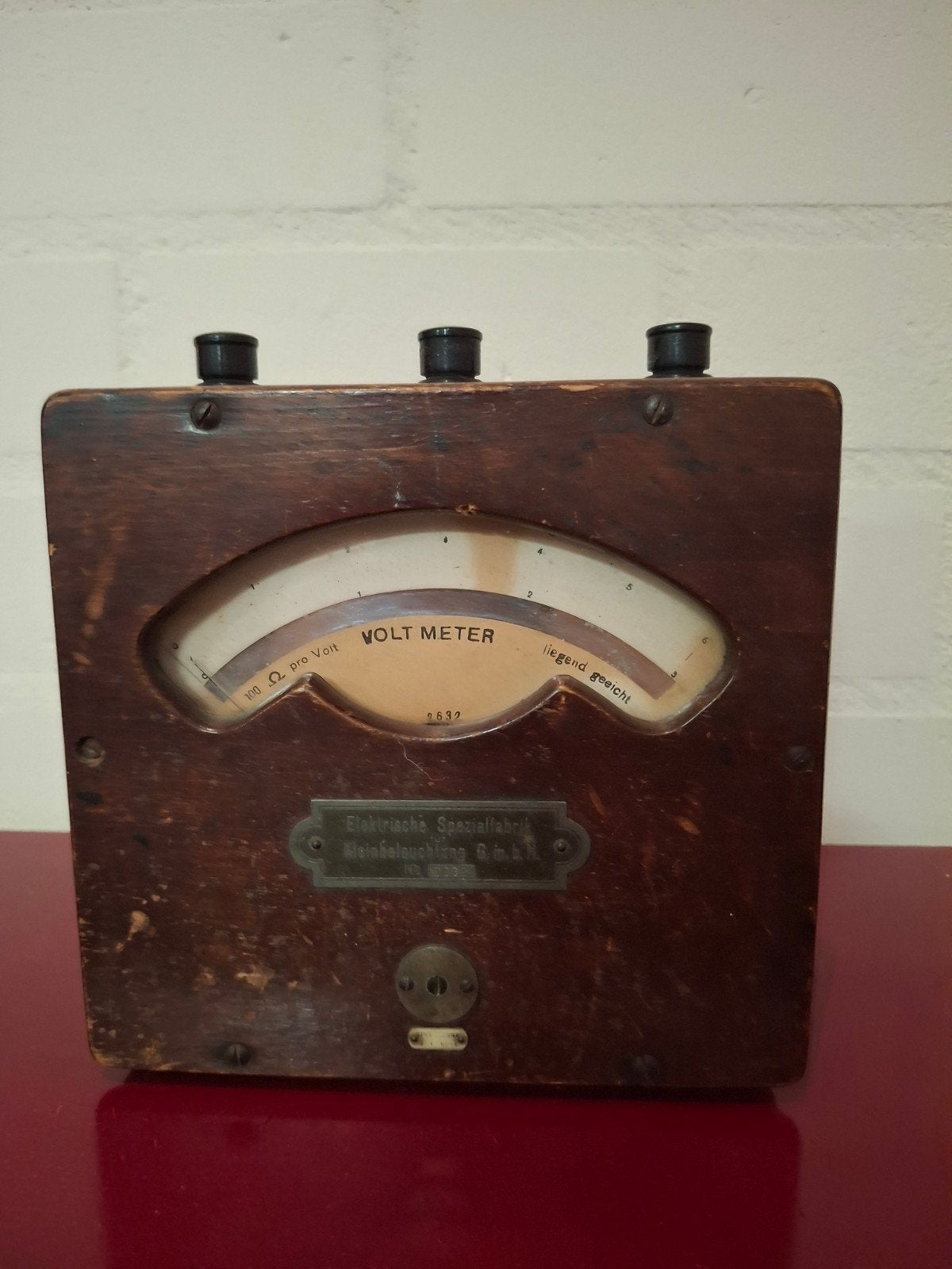 Antieke Voltmeter - Elektrische Specialfabrik, Ophalen