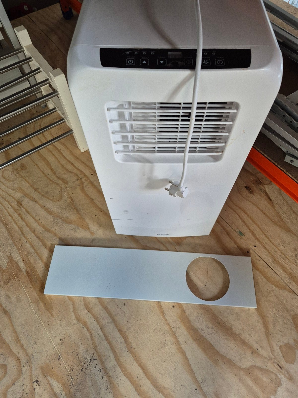 Mobiele Airco Eurom PAC 9.2 met slang en raamstuk, Minder dan 60 m³, 3 snelheden of meer, Ophalen of Verzenden, Zo goed als nieuw