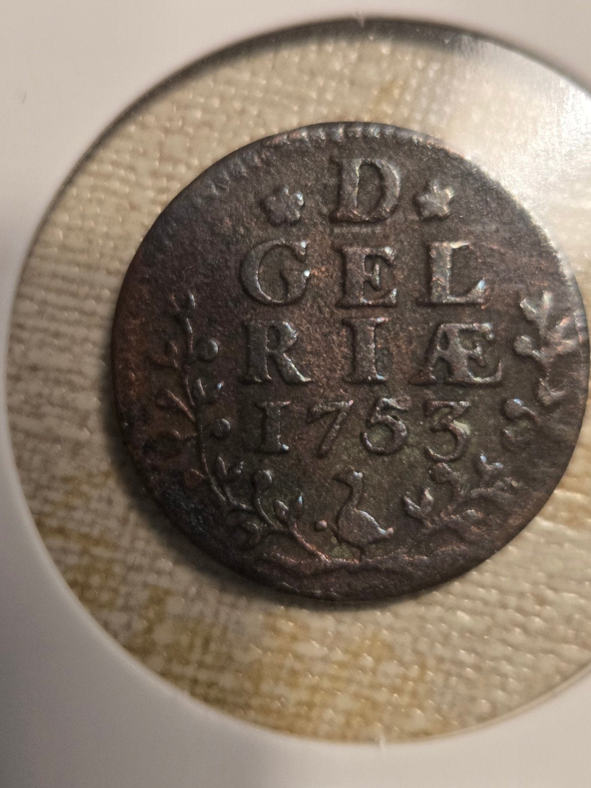 Oude Nederlandse munt Gelderland 1753, Postzegels en Munten, Ophalen of Verzenden, Vóór koninkrijk, Overige waardes, Losse munt
