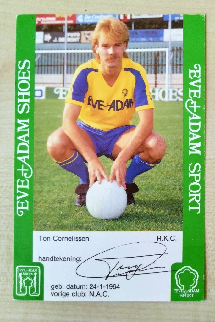 Spelerskaart Cornelissen RKC 1985-1986, Verzenden, Zo goed als nieuw, Overige binnenlandse clubs, Spelerskaart