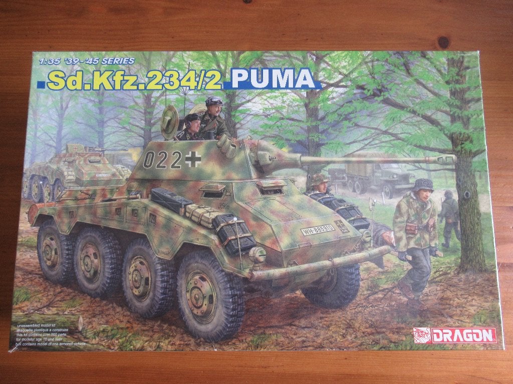 Sd.Kfz.234/2 Puma  (Dragon 1/35), Overige merken, 1:32 tot 1:50, Overige typen, Nieuw