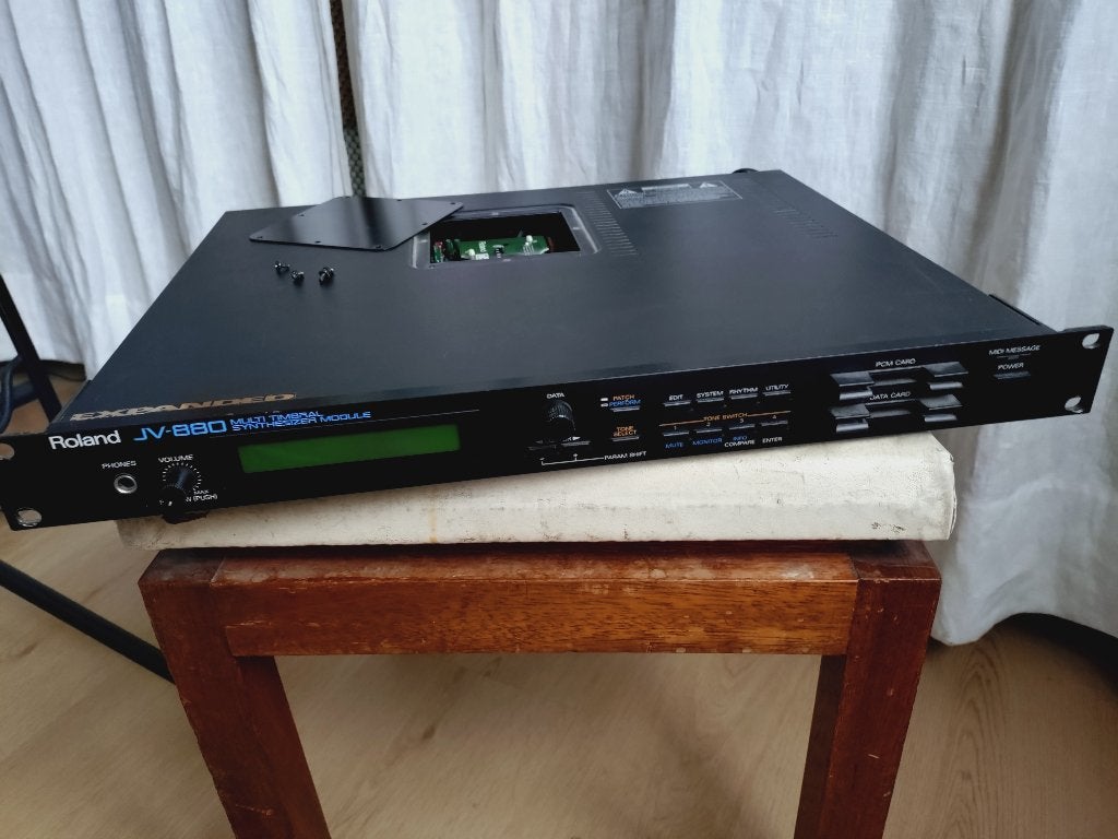 JV880 soundmodule met Orchestra expansion, Ophalen, Gebruikt, Roland