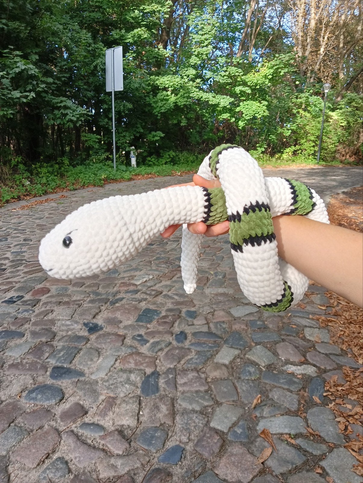 Gehaakte slang (boa) knuffel, amigurumi, Ophalen of Verzenden, Overige typen