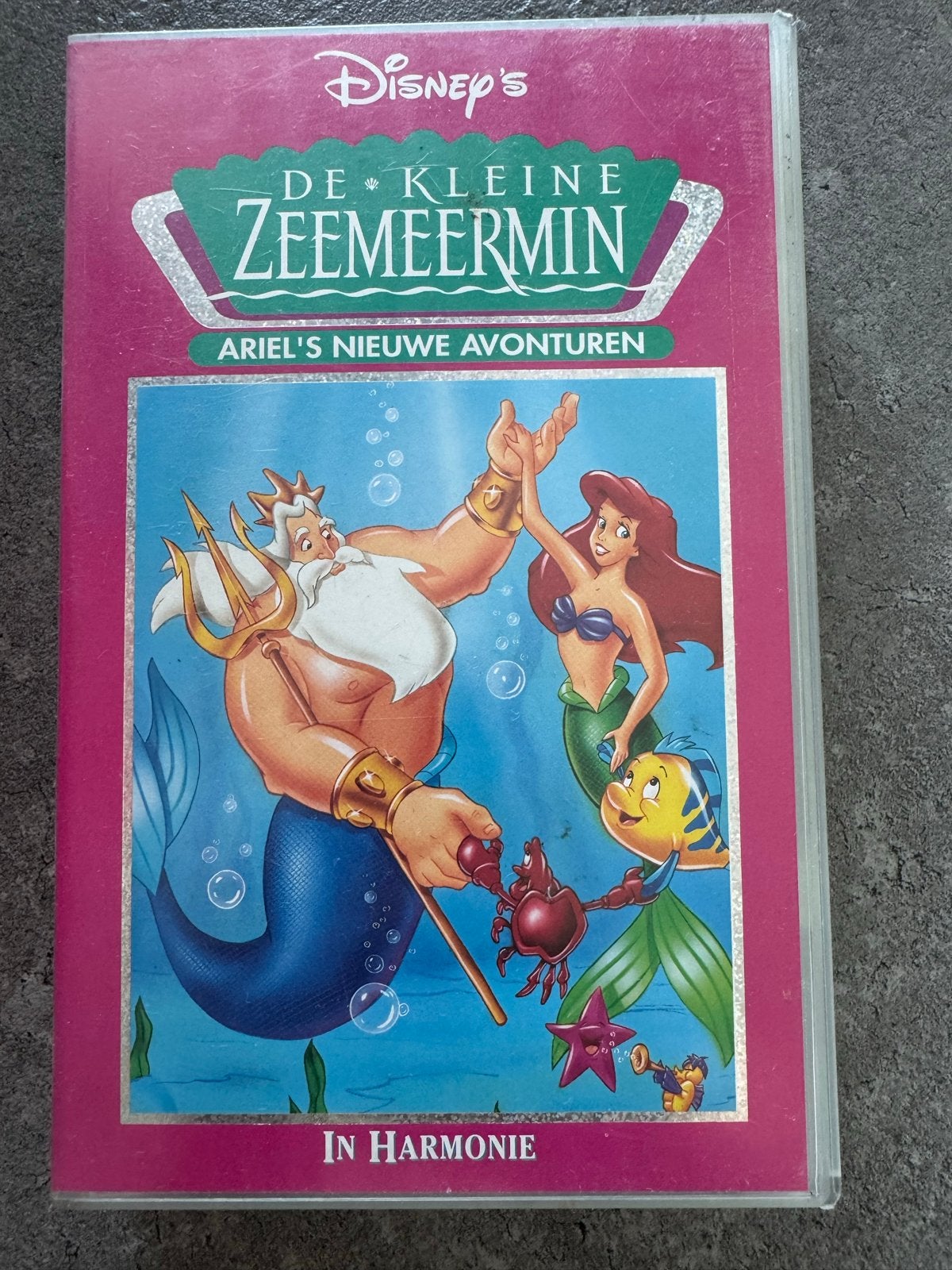 Disney's De Kleine Zeemeermin: Ariel's Nieuwe Avonturen, Cd's en Dvd's, VHS | Kinderen en Jeugd, Gebruikt, Tekenfilm, Alle leeftijden