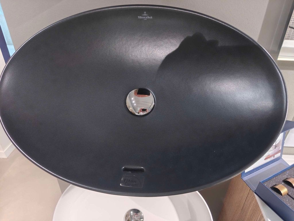 Opzetwastafel Villeroy & Boch Loop & Friends Ebony, Ophalen, Nieuw, Wastafel