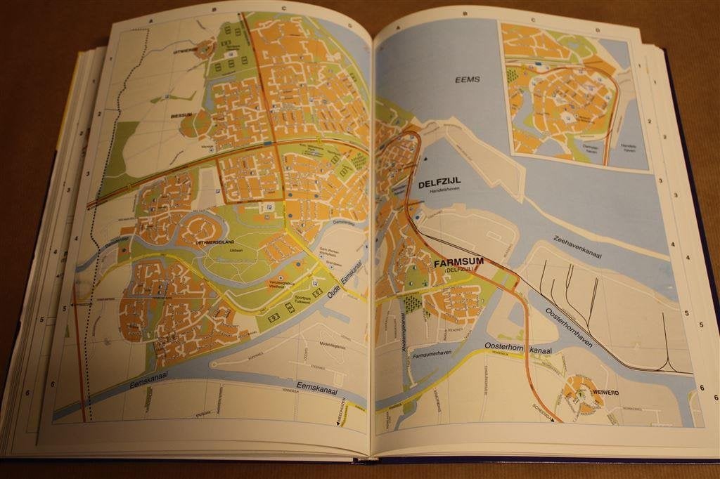 Falk Stratenatlas van Nederland 10, Groningen., Gelezen, Ophalen of Verzenden, Landkaart, 1800 tot 2000