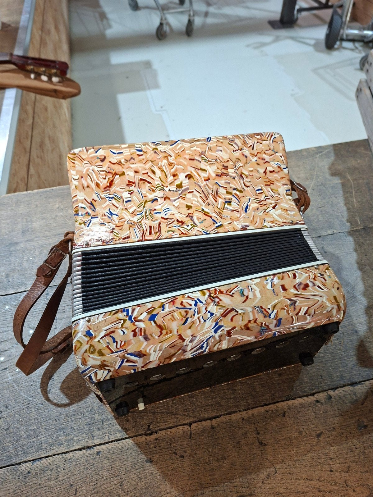 Carbonari Castelfidardo Accordeon - Vintage Toetsaccordeon, Overige merken, Gebruikt, Carbonari Castelfidardo, Met riemen