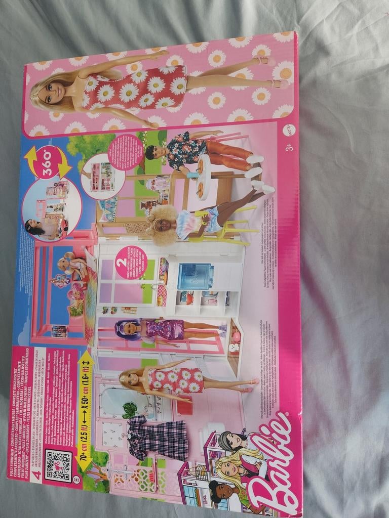 Barbiehuis, Kinderen en Baby's, Speelgoed | Poppenhuizen, Ophalen of Verzenden