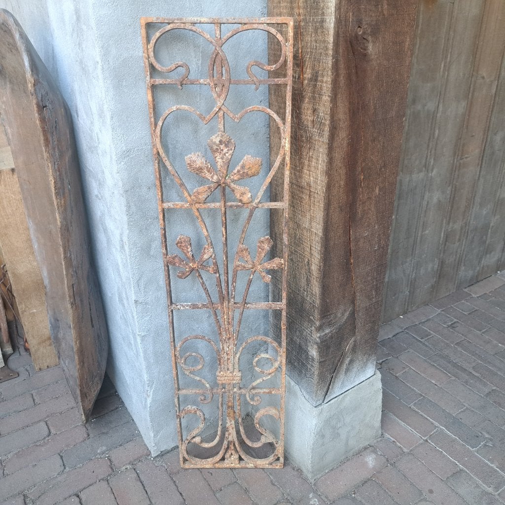 Mooi oud brocante Frans rek ornament roest 100x25cm *Etage3*, Gebruikt, ., Ophalen of Verzenden, .