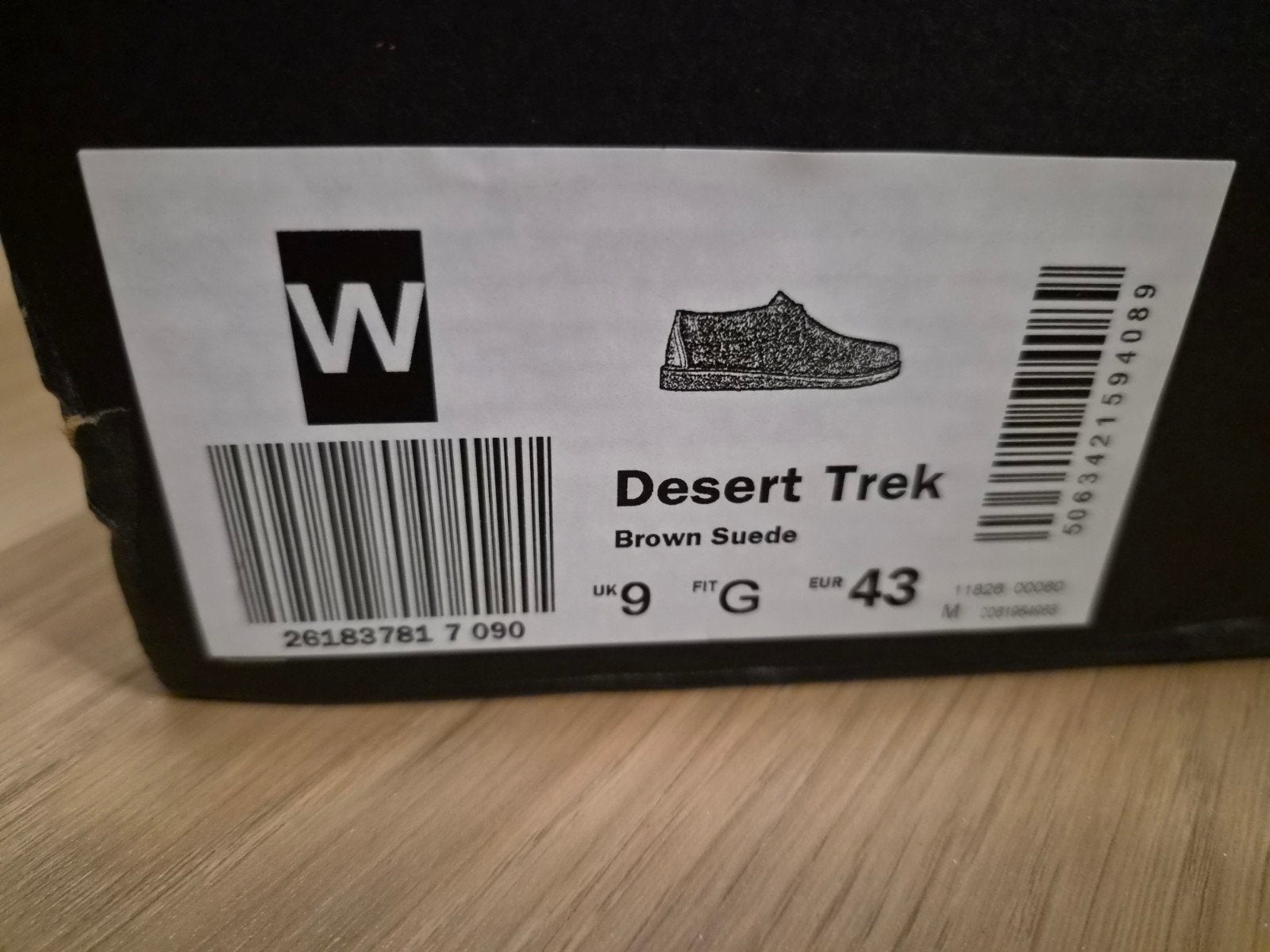 Clarks Desert Trek Bruin Suède Schoenen - Maat 43, Kleding | Heren, Bruin, Overige typen, Nieuw, Clarks