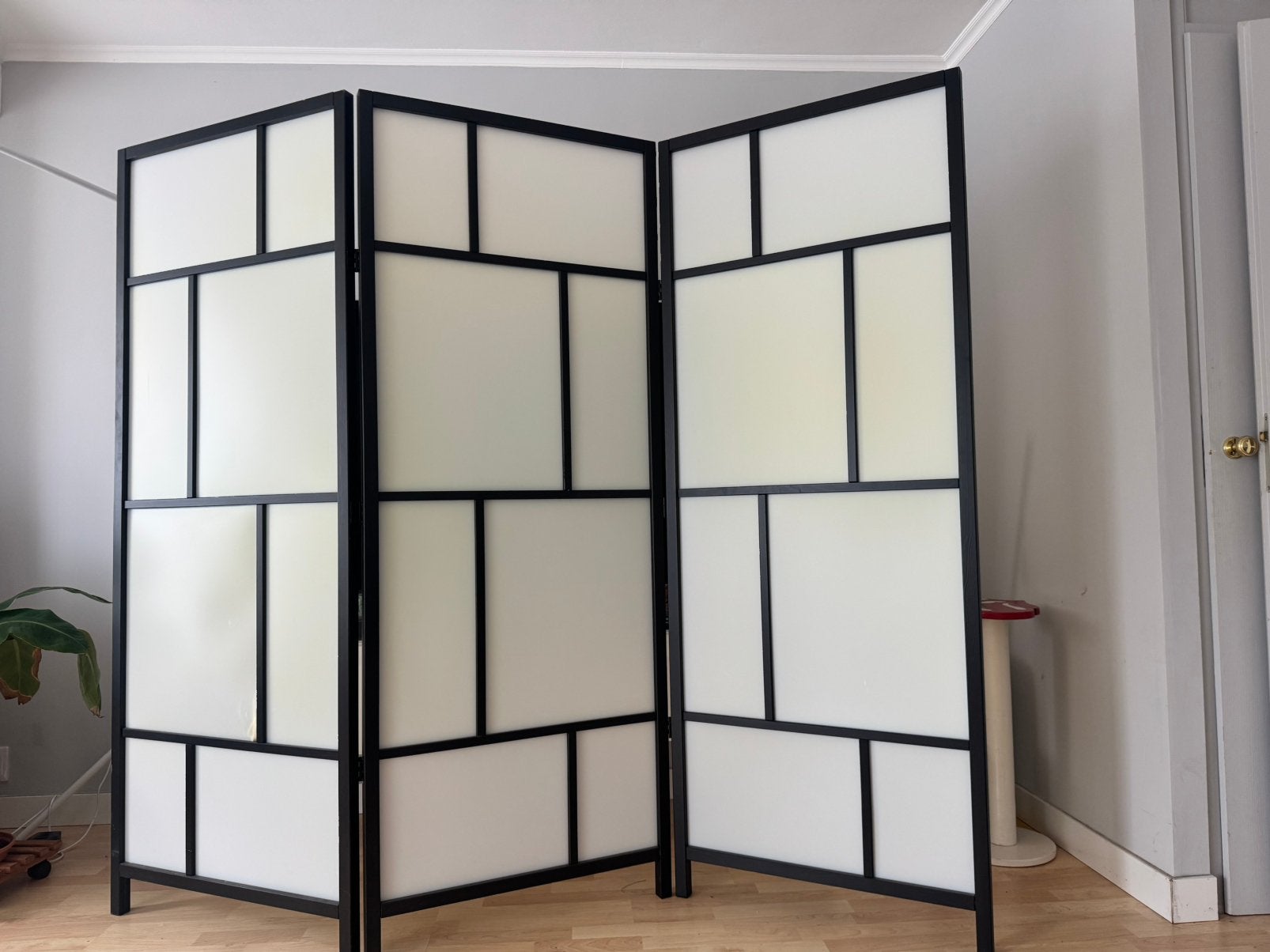 IKEA Risör Scheidingswand - Zwart/Wit, Ophalen, Gebruikt, Zwart, Metaal