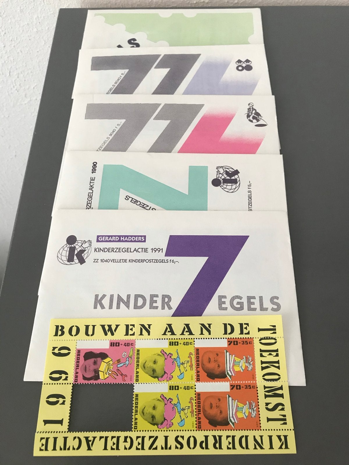 Kinderzegels Nederland 1987-1991 en 1996 - Compleet pakket, Verzenden, Na 1940, Gestempeld