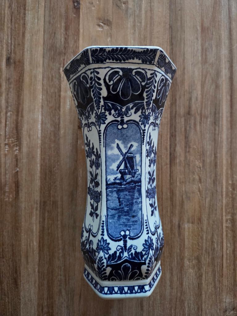Delfts blauwe vaas Boch, Ophalen of Verzenden