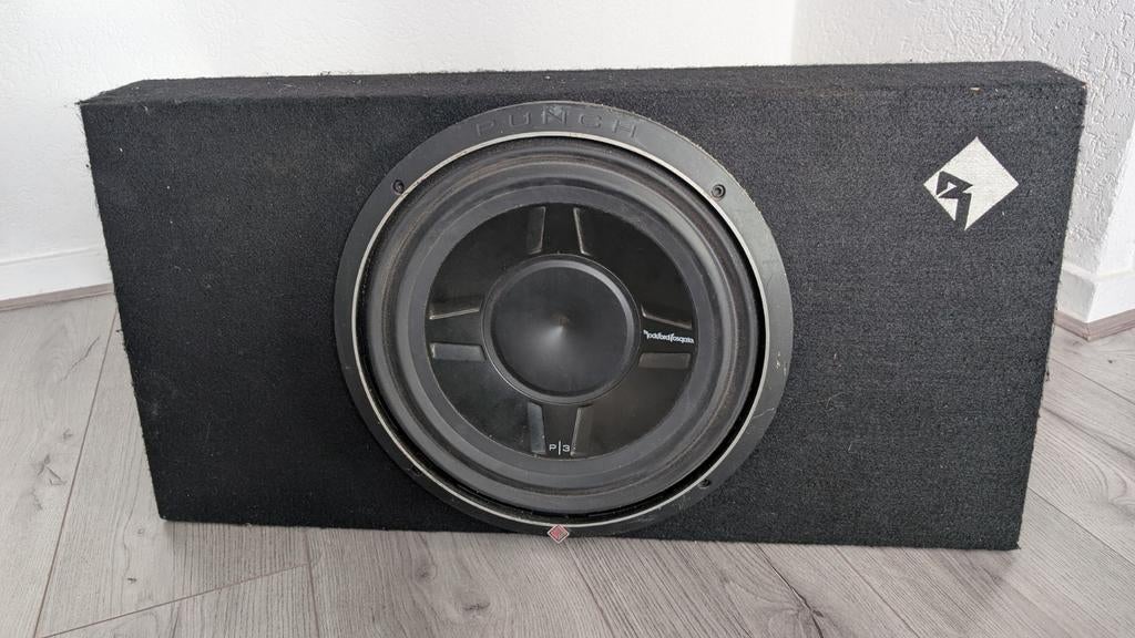 Rockford Fosgate P3S 1x12 en PBR300x1 SET, Auto diversen, Autospeakers, Ophalen of Verzenden