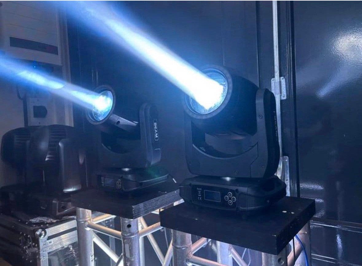 Movinghead led beam 160 watt set van 2 inc flightcase nieuw!, Muziek en Instrumenten, Ophalen of Verzenden, Nieuw, Licht, Geluidgestuurd