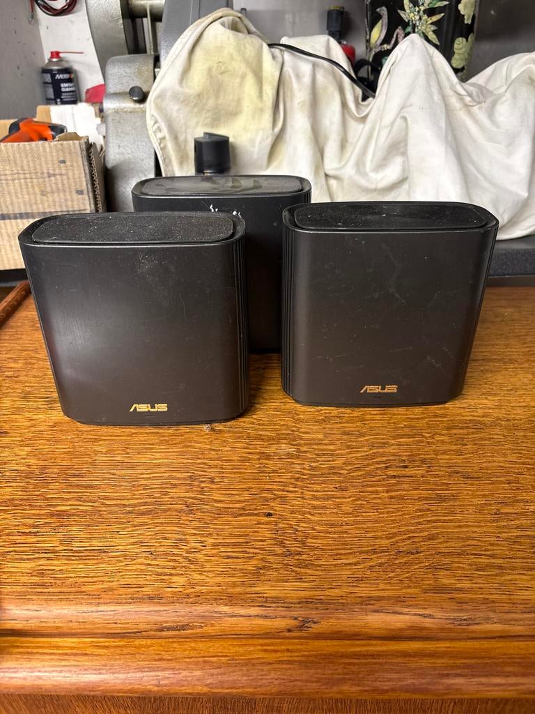 3x ASUS ZenWiFi AX Mini XD4 Mesh WiFi Systeem (zonder adapte, Computers en Software, Routers en Modems, Zo goed als nieuw, Router