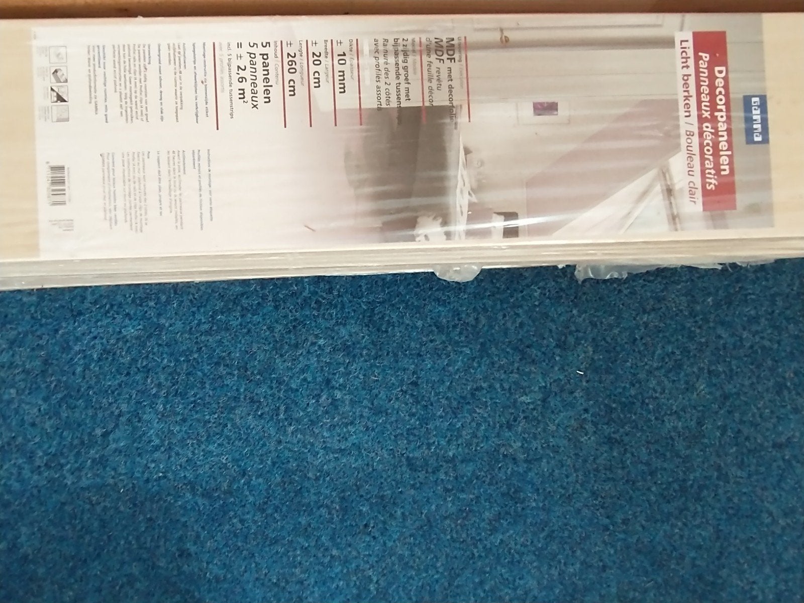 4 pakken MDF wandpanelen, samen meer dan 10 m2, Ophalen, Minder dan 25 mm, Eiken, Nieuw