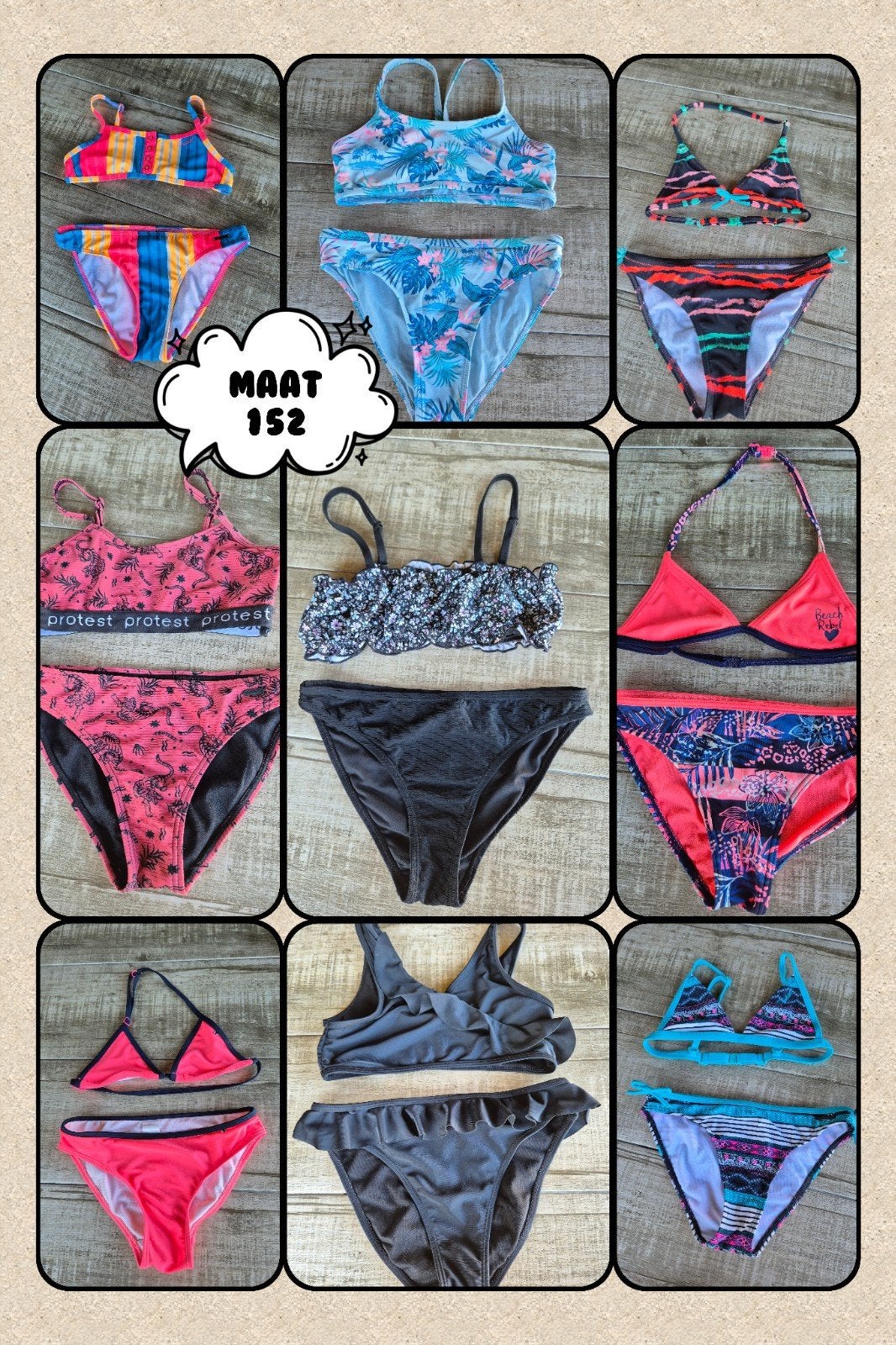 Heel veel bikini's maat 152 oa protest, Brunotti en WE, Kinderen en Baby's, Kinderkleding | Maat 152, Protest, Meisje, Sport- of Zwemkleding