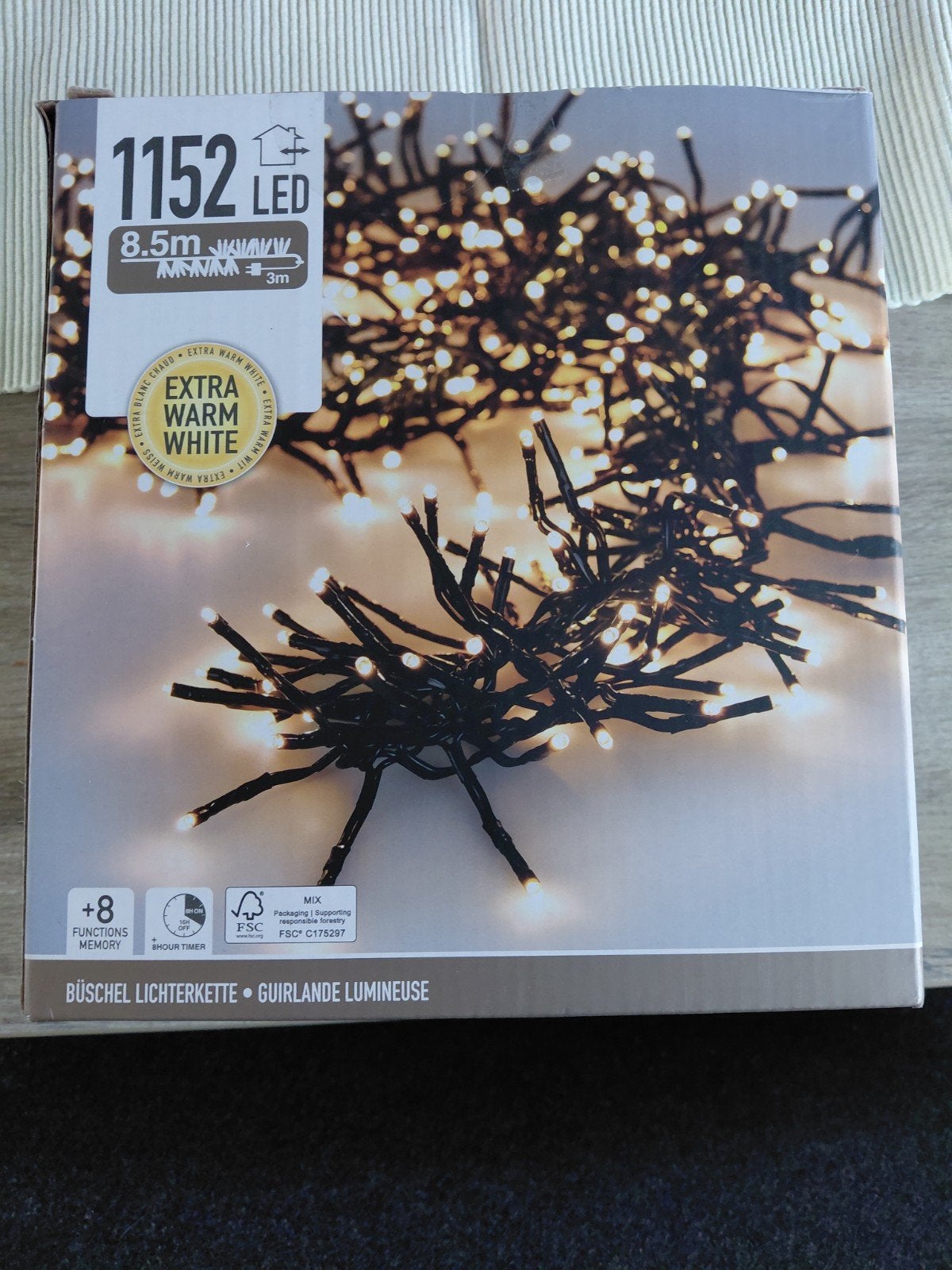 Nieuw kerstlampjes 1152 lampjes 3M extra warm wit led, Diversen, Ophalen, Nieuw