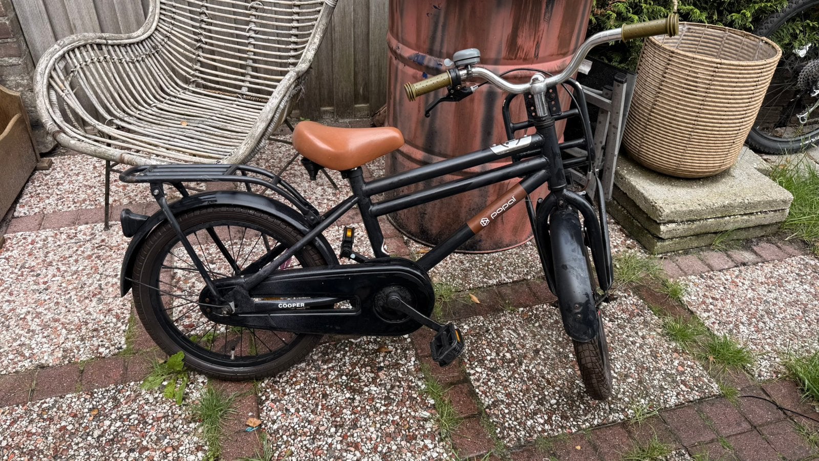 Popal 18 inch jongensfiers, Fietsen en Brommers, Ophalen, Gebruikt, Schijfrem, 16 tot 20 inch