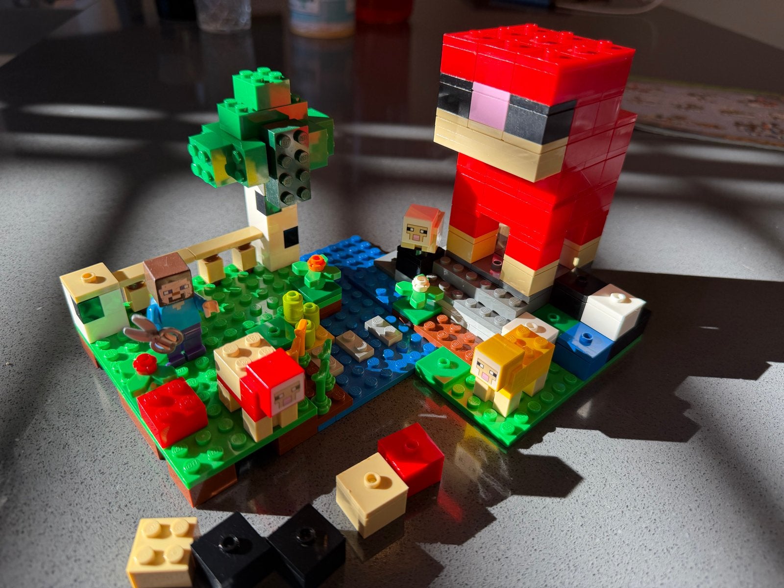 LEGO Minecraft 21153 schapenboederij- Compleet, Minecraft, Lego, Ophalen of Verzenden, Zo goed als nieuw