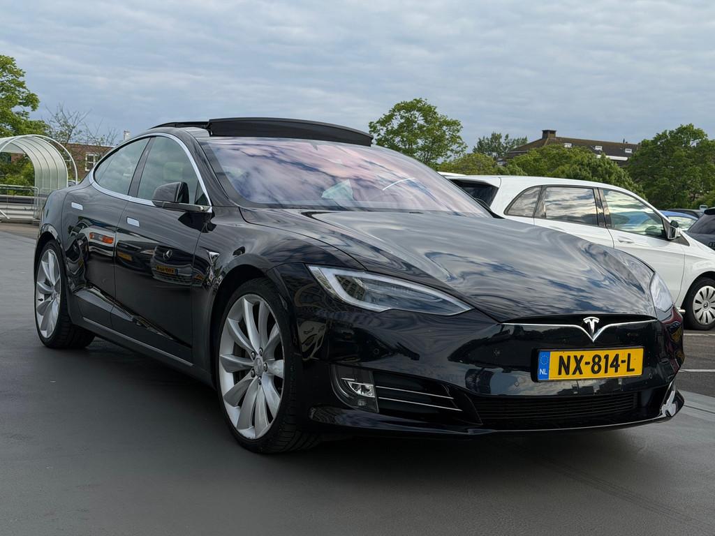Tesla Model S 100D 1e Eig Dealer Onderhouden Free Supercharg, Auto's, Tesla, Gebruikt, Zwart, 110 €/maand, Model S