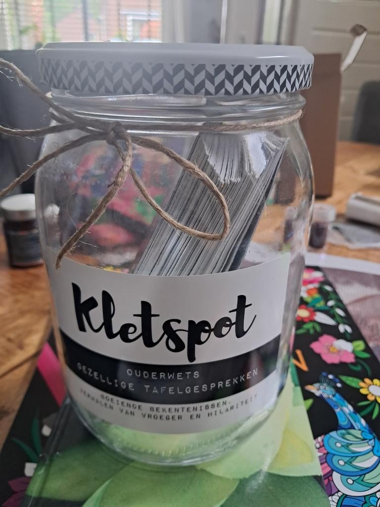 Kletspot: Gezellige Tafelgesprekken en Herinneringen, Ophalen of Verzenden, Zo goed als nieuw