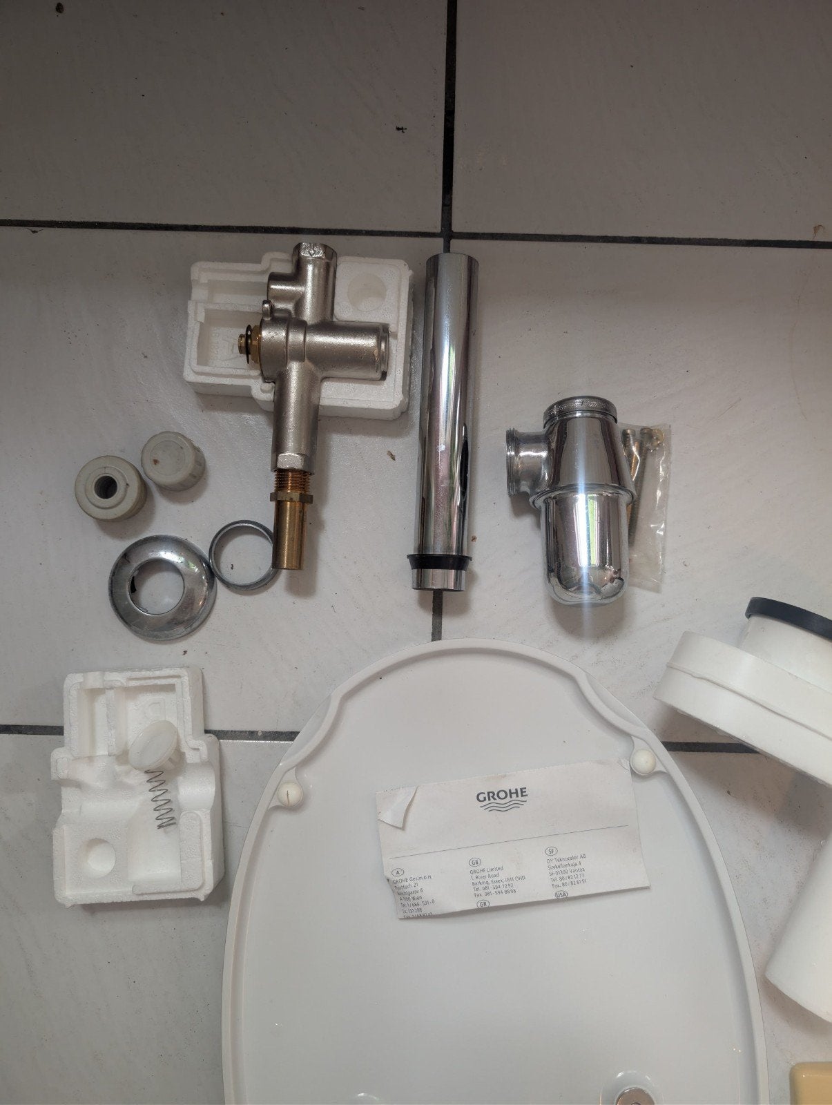 Duravit urinoir met Grohe onderdelen - Zo goed als nieuw, Ophalen, Zo goed als nieuw, Chroom, Toilet