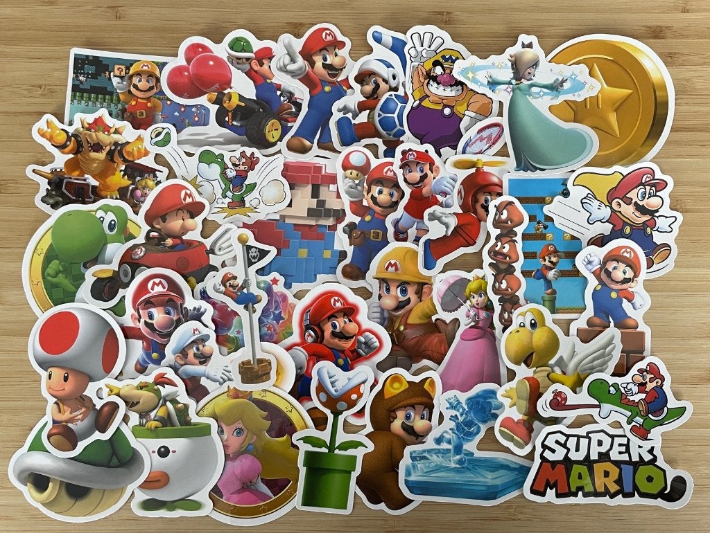 Super Mario stickers, Verzenden, Nieuw, Meerdere stickers