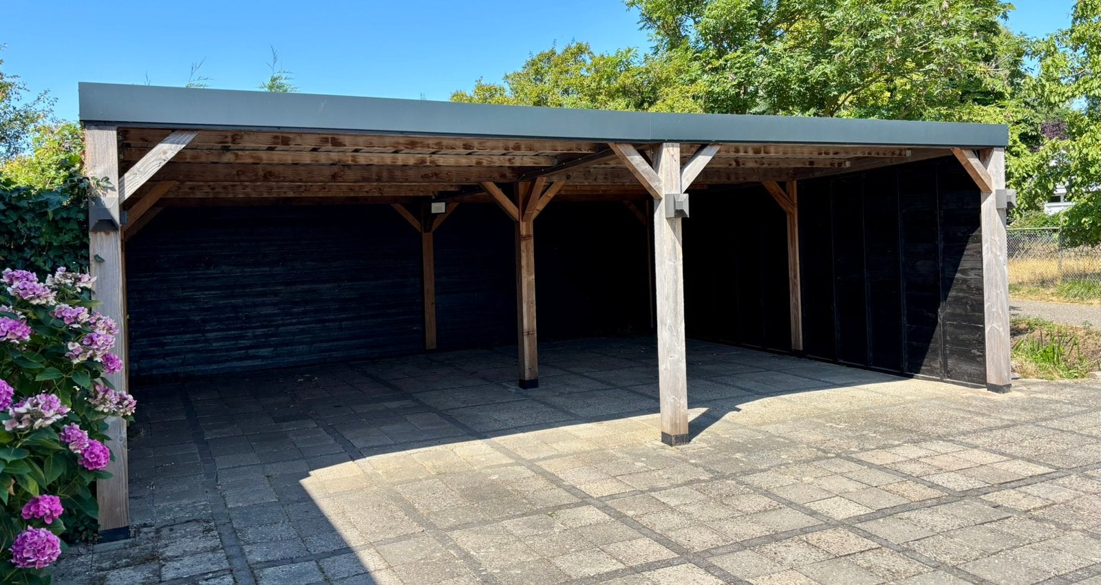 Douglashouten Carport - Zelf demonteren, Ophalen, Zo goed als nieuw, Carport