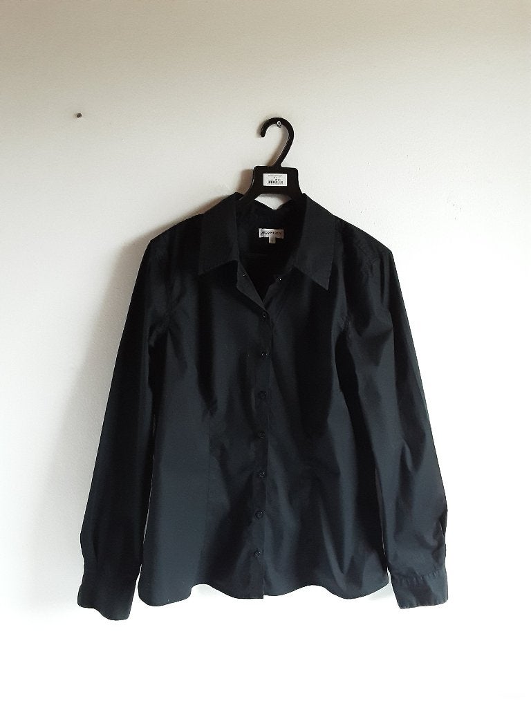 Peppercorn zwarte blouse, Zwart, Maat 42/44 (L), Ophalen of Verzenden, Zo goed als nieuw