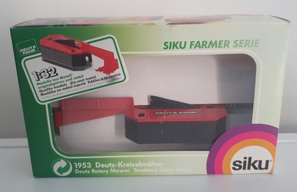 Siku Farmer 1953 Deutz-Fahr Cyclomaaier 1:32 - Nieuw in Doos, Ophalen of Verzenden, Nieuw, Tractor of Landbouw, SIKU