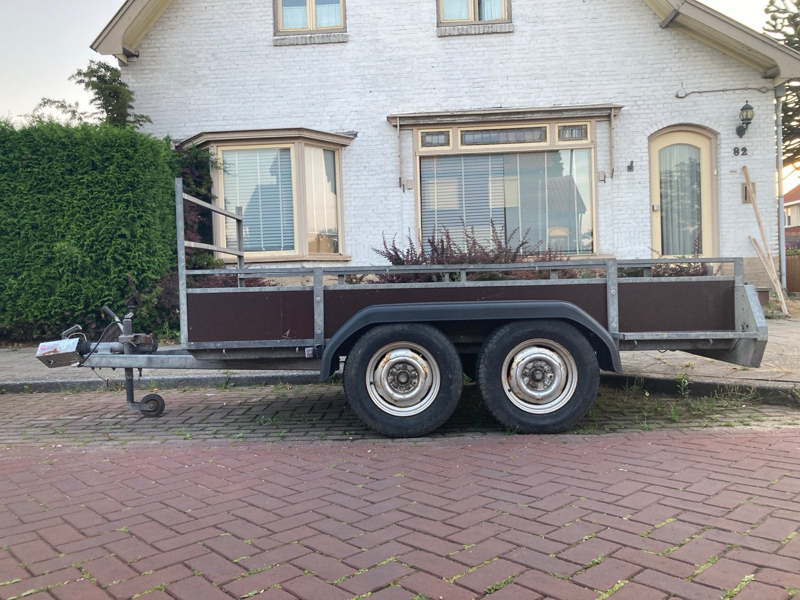 Grote robuuste tandemasser aanhangwagen te koop, Auto diversen, Aanhangers en Bagagewagens, Ophalen, Gebruikt