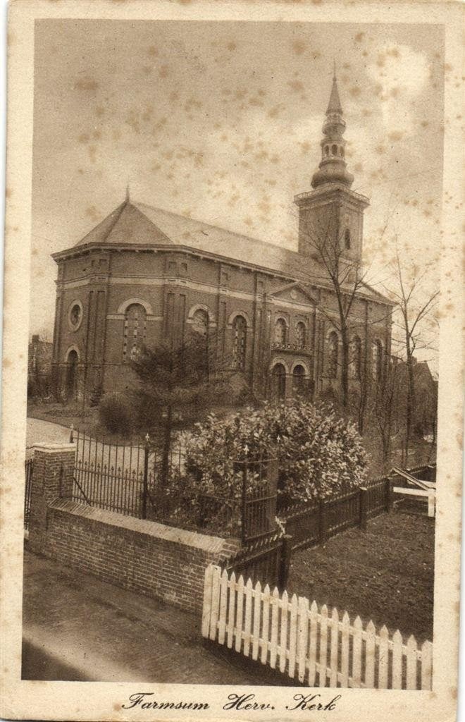 Farmsum Herv. Kerk - ongelopen, Ophalen of Verzenden, 1920 tot 1940, Ongelopen, Noord-Brabant
