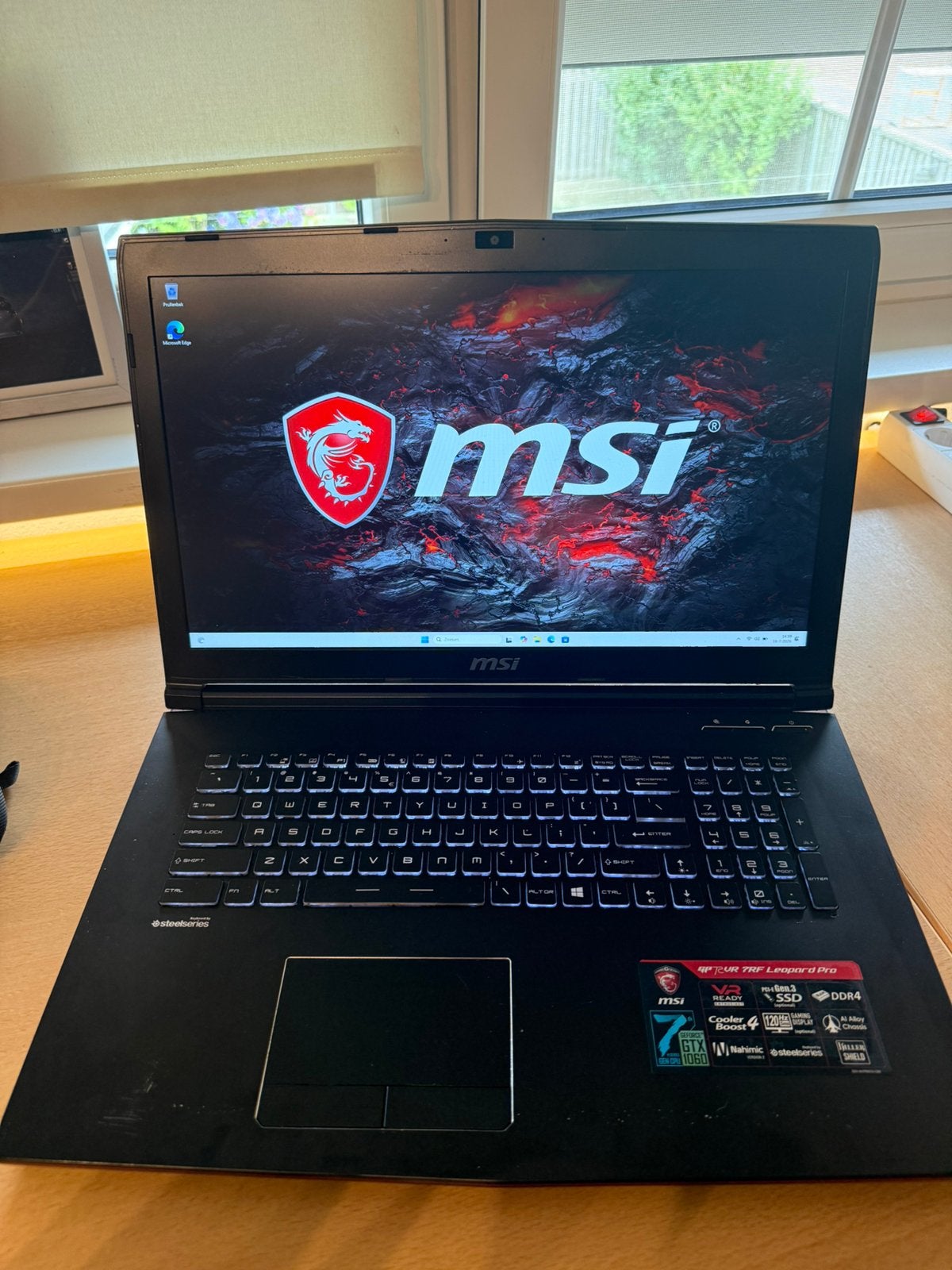 MSI Game Laptop 17.3 Inch I7-7700HQ / GTX 1060 / 1.2TB /, HDD, 2 tot 3 Ghz, Ophalen of Verzenden, Zo goed als nieuw
