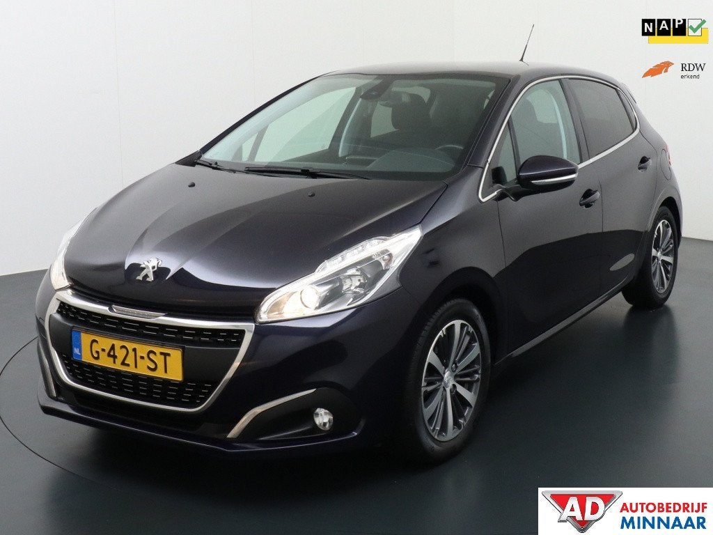 Peugeot 208 1.2 PureTech Allure | Cruise control | Apple car, Auto's, 83 pk, Euro 6, 1199 cc, Blauw