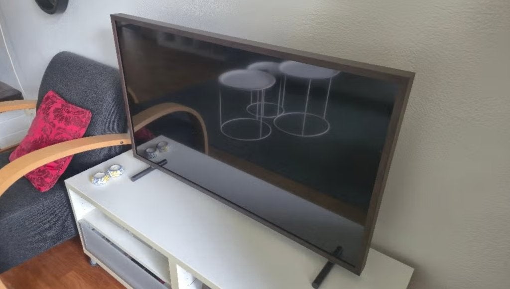 43" Samsung Frame 2018, Ophalen, Gebruikt, 50 Hz, OLED