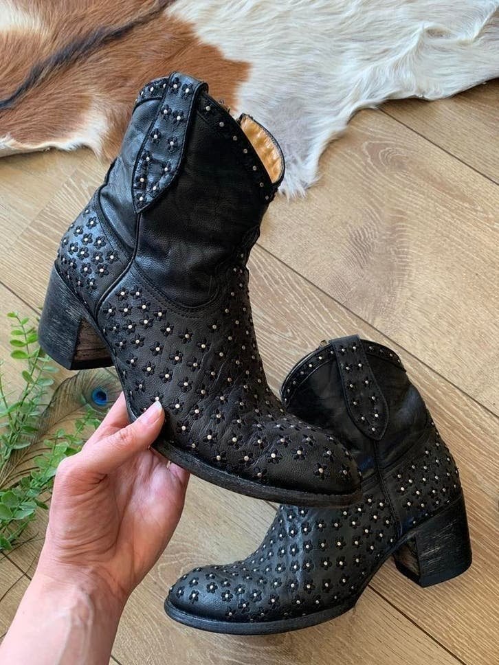 Mexicana enkellaarsjes met rits 41 western boots laarzen, -, Zwart, -, Lage of Enkellaarzen