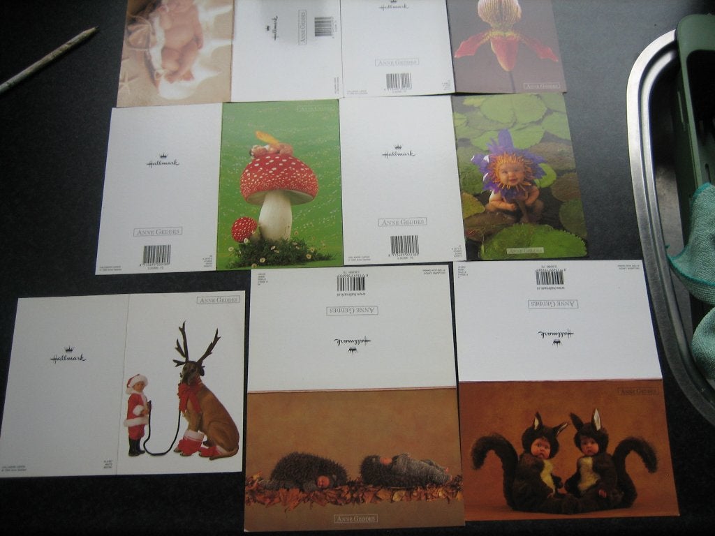 ANNE GEDDES 7 dubbele Hallmark kaarten 1999, Ophalen of Verzenden, 1980 tot heden
