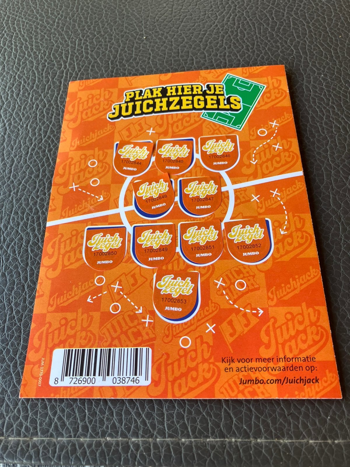 Juich zegels (jumbo), Ophalen, Winkel, Super of Benzinepomp, Volle spaarkaart