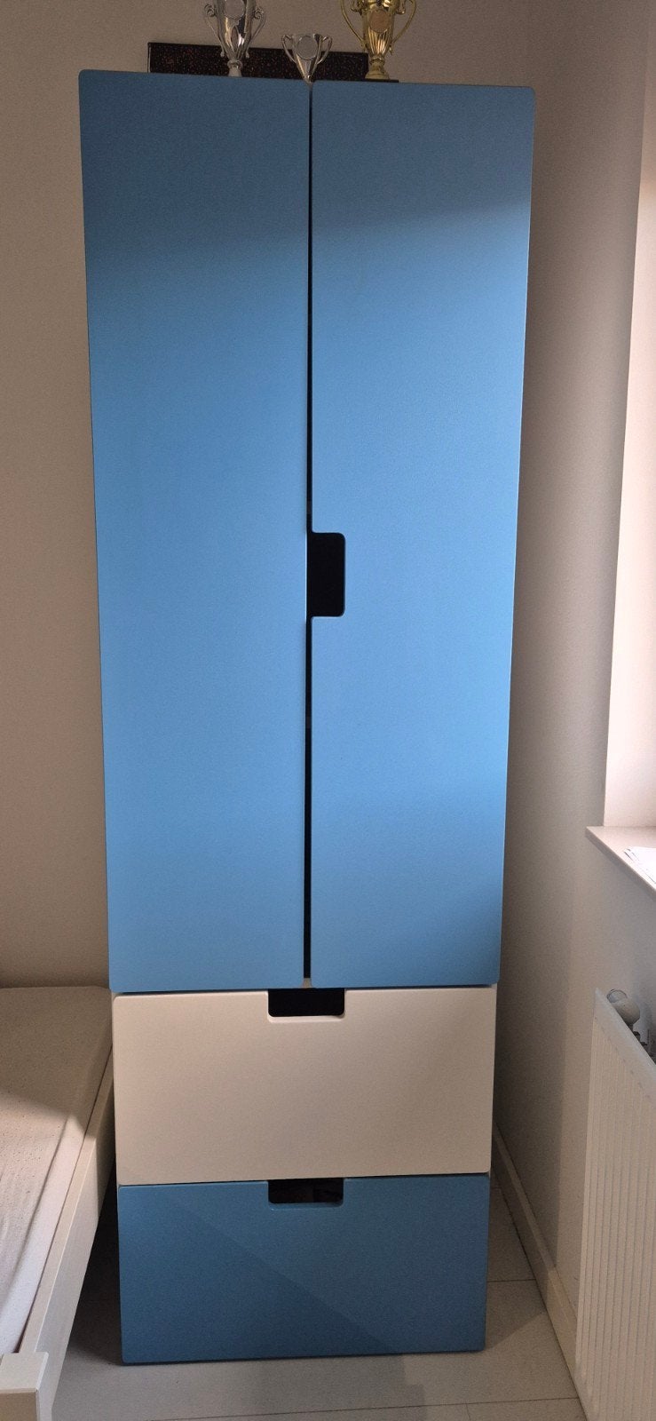 IKEA STUVA Kast - Blauw/Wit met lades en deuren, Ophalen, Gebruikt, 50 tot 70 cm, 105 cm of meer
